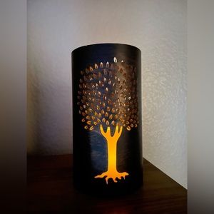 Tree of Life Candle Lantern, Holder a set of 2 Metal,Copper